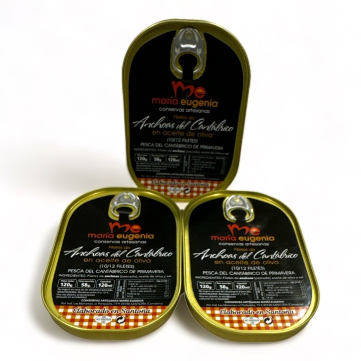Anchoas del Cantábrico - Pesca de primavera - Formato HANSA