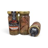 Trozos de Anchoas del Cantábrico en Oliva. Tarro de 100 gramos