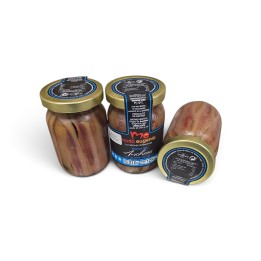Filetes de Anchoa en Aceite de Oliva María Eugenia – Tarro de Cristal 210 g